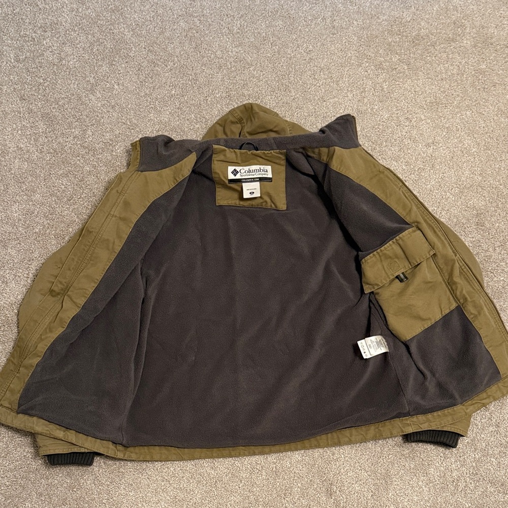 Columbia Men's Khaki Hooded Jacket - Picture 3 of 10